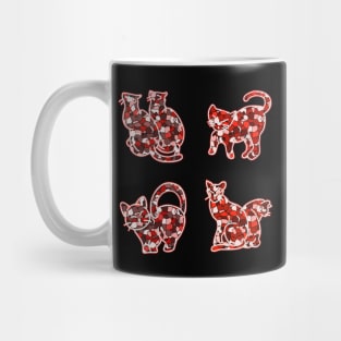 Crystal Group Cat (red) Mug